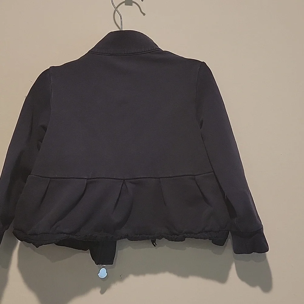 Moncler Jacket girls zip up patch kids baby girls Size 2 T Peplum